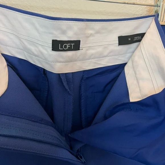 Royal Blue Loft Marisa Slacks - Picture 2 of 5